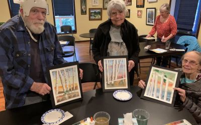 Crafternoon- Gustav Klimt Birch Trees